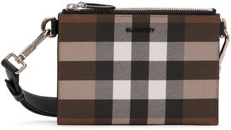 Brown E-Canvas Check Link Bag