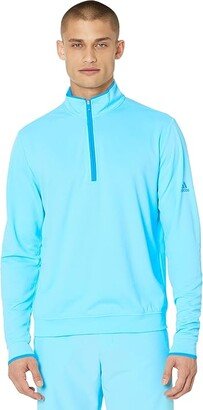 Lightweight UPF 1/4 Zip Pullover (Bliss Blue) Men's Clothing
