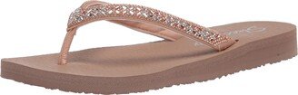 Cali Women's womens Meditation - Lotus Bae Flip Flop