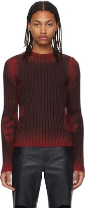 Red Tie-Dye Sweater