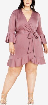 Trendy Plus Size Estelle V-neck Mini Dress