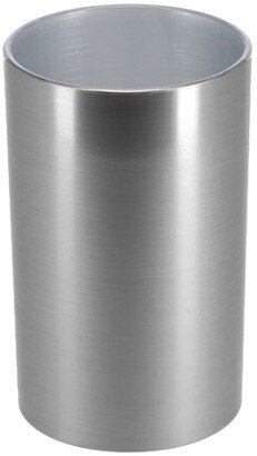 Brushed Aluminum Bath Tumbler Cup Holder or Toothbrush Holder NOUMEA - Silver - 12 Fl oz