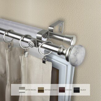 InStyleDesign Alf Adjustable Double Curtain Rod 13/16 inch dia.