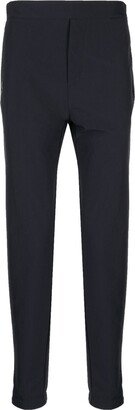 Elasticated-Waistband Zip-Detail Track-Pants