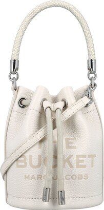 Logo Debossed Drawstring Mini Bucket Bag