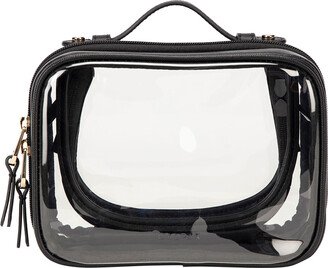 CALPAK Small Clear Cosmetics Case Black