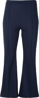 Bonded Neoprene Cropped Flare Pant