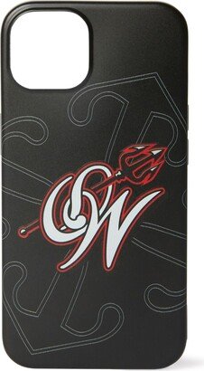 x AC Milan logo-print iPhone case