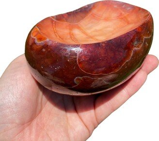 Carnelian Stone Bowl - Carved Unique Crystal Polished Decor #1