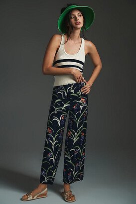 The Colette Cropped Wide-Leg Linen Pants