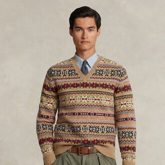 Fair Isle Wool V-Neck Sweater