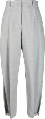 Pleat-Detail Tapered Trousers-AD