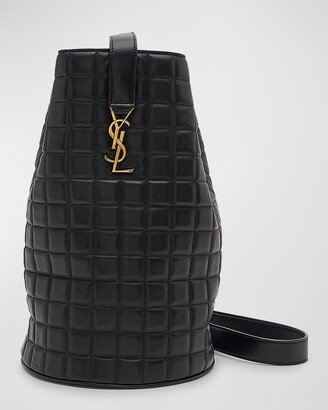 Medium Quilted Leather Bucket Bag