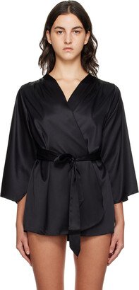 Black Angel Sleeve Robe