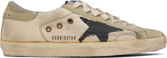 Beige & Taupe Super-Star Sneakers