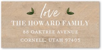 Address Labels: Wreathed Heart Address Label, Beige, Address Label, Matte