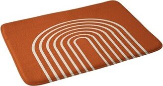 Grace Terracota Memory Foam Bath Mat Orange