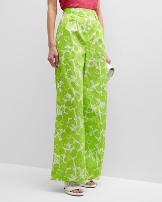 Floral Danger Wide-Leg Pants