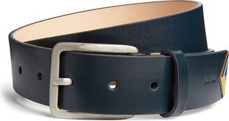 Leather Signature Stripe Belt