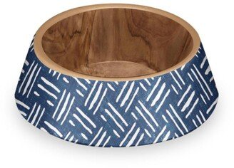 Indigo Oasis Pet Bowl, Small, 6.3 X 1.9/1.5 Cups,Melamine,Set Of 2