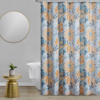 Sunflower Shower Curtain and Hook Set Yellow - Jade + Oake