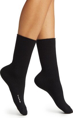 Cashmere Jersey Crew Socks