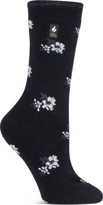 Heat Holders Women's Ultra Lite Bellis Floral Crew Socks