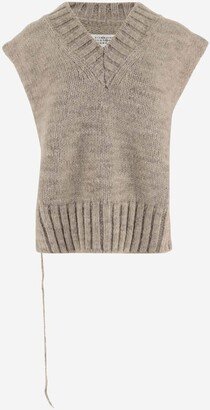 Alpaca Wool And Cotton Blend Vest