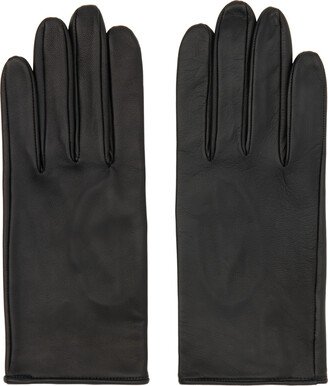 Black Press-Stud Gloves