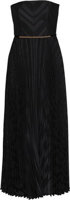 Burnout Pleated Dress