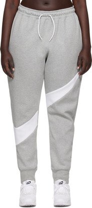 Grey Swoosh Tech Lounge Pants