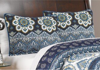 Medina Indigo Pillow Sham Set