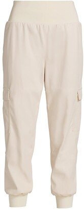 Giles Faux-Leather Cargo Pants