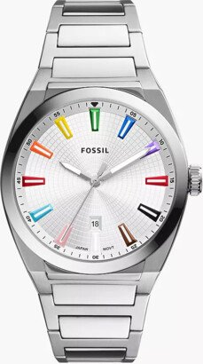 Pride Three-Hand Date Stainless Steel Watch