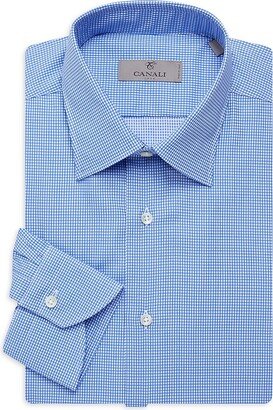 Modern Fit Checked Dress Shirt-AA