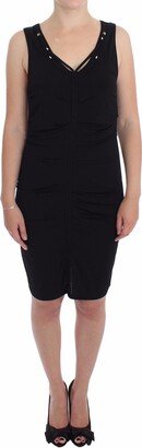 Black Stretch Wiggle Pencil Sheath Bodycon Women's Dress