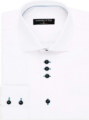 Masutto Contrast Button Dress Shirt