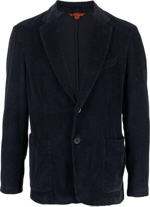 Corduroy Single-Breasted Blazer-AA