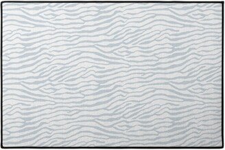 Door Mats: Brackenbury Beach Custom - Blue Door Mat, Gray