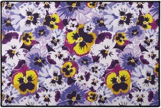 Door Mats: Pansy By Numbers - Purple Door Mat, Purple