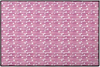 Door Mats: Watercolor Stripes - Berry Door Mat, Purple