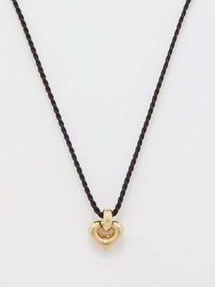 Heart-pendant 14kt Gold Vermeil Cord Necklace