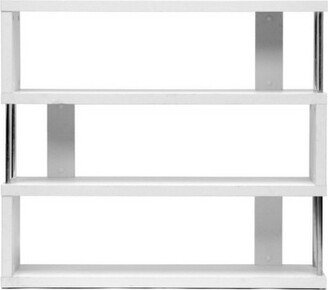 38.5 Barnes Three Shelf Modern Bookshelf White