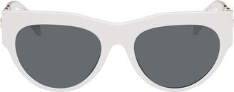 White Cat-Eye Sunglasses