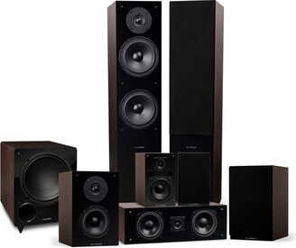 Fluance Elite High Definition Surround Sound Home Theater 7.1 Channel System - Natural Walnut (SX71WR)