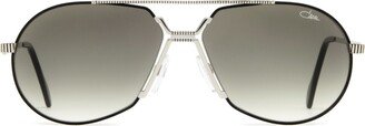 968 Black - Silver Sunglasses