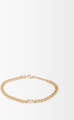 Floating Diamond & 14kt Gold Bracelet