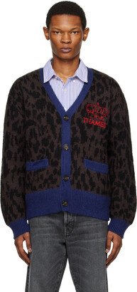 Thames MMXX. Brown & Blue Carnivore II Cardigan