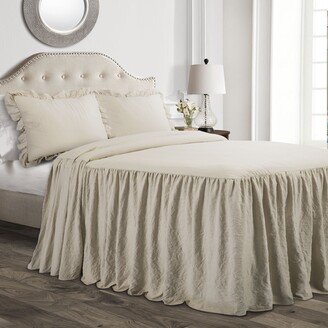 No Set of 3 Ruffle Skirt Bedspreads