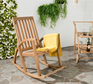 Clayton Brown Finish Acacia Wood Rocking Chair